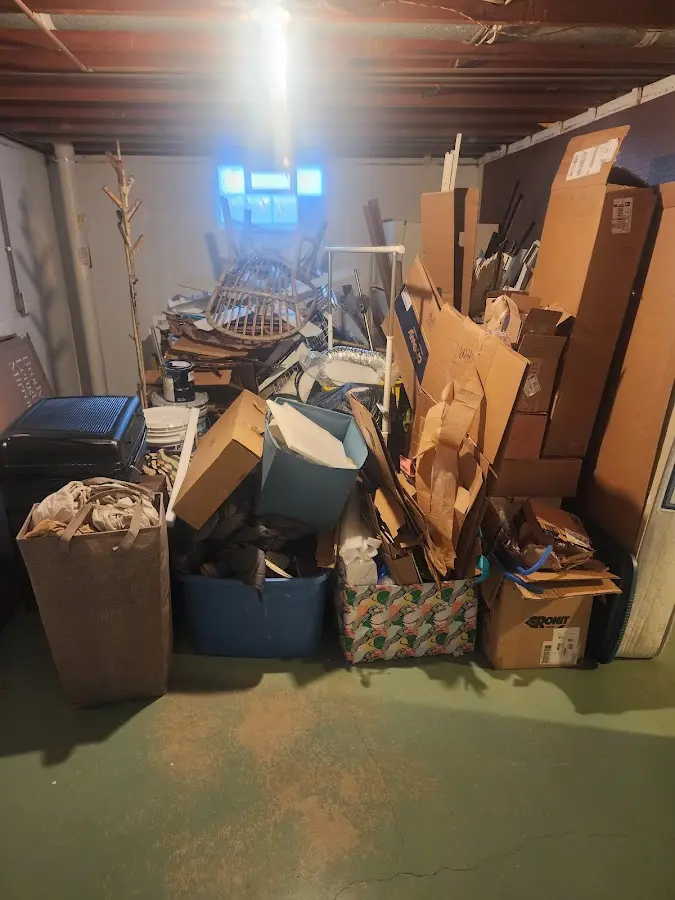 Roll-off dumpster container at job site for Concrete Dumpster Rental in Wheelersburg